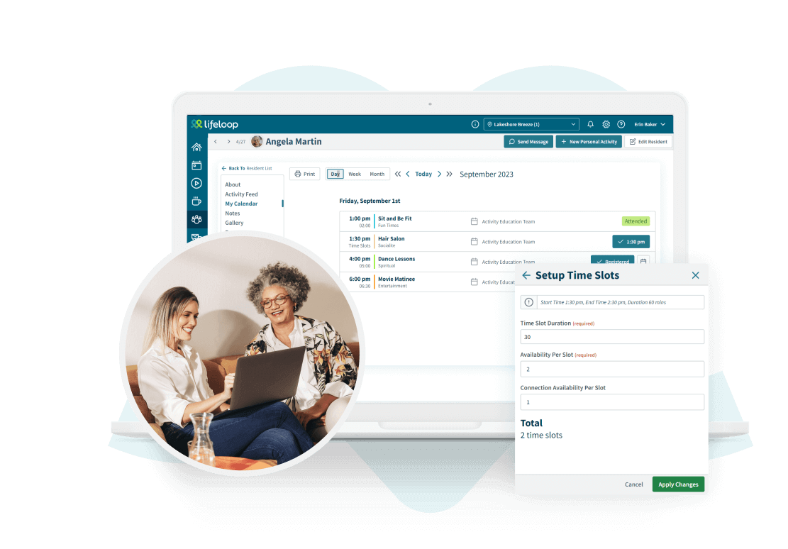 Simplified calendar management for senior living LifeLoop